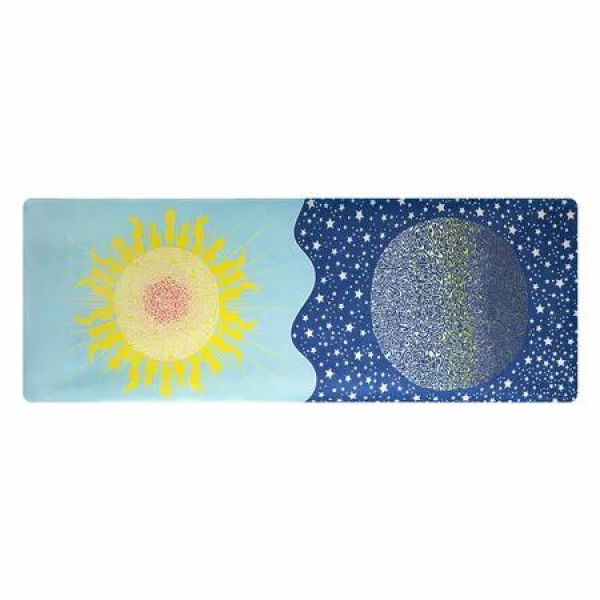 Yoga Mat Foldable Non-Slip Exercise Blue