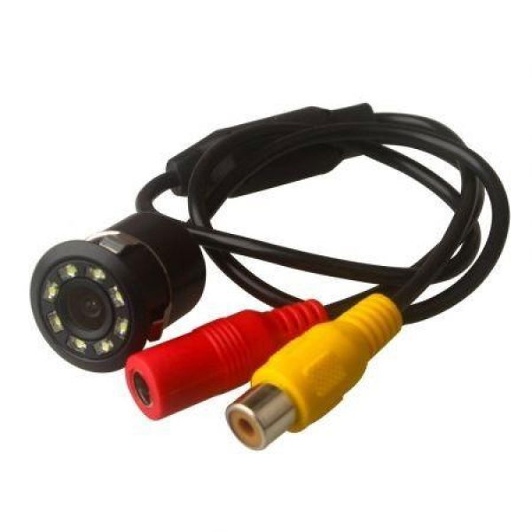 ZIQIAO 8 LED Car 170-degree Night Vision Rear View Backup Camera - BLACK