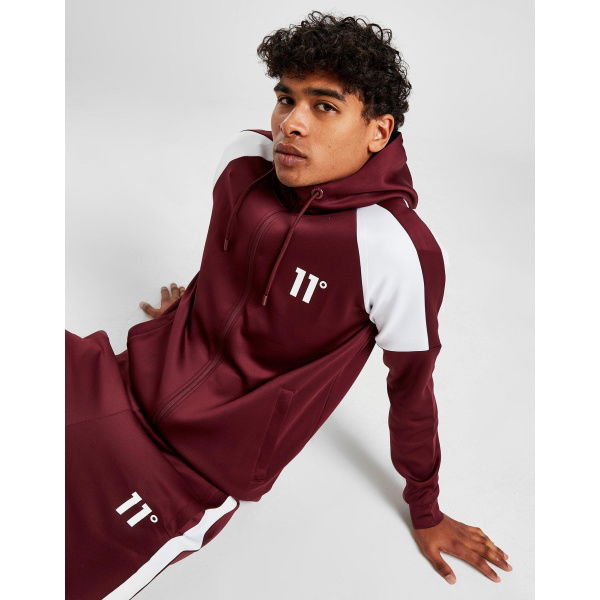 11 Degrees Poly Colour Block Track Top