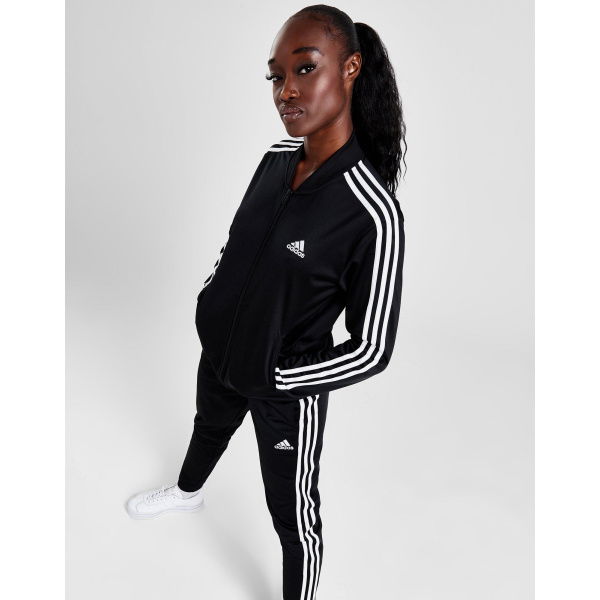 Black adidas 3-stripes Essential Tracksuit - JD Sports