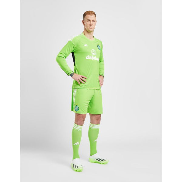 Adidas Celtic FC 2023/24 Goalkeeper Away Shorts.