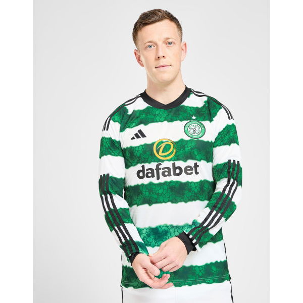 Adidas Celtic FC 2023/24 Long Sleeve Home Shirt.