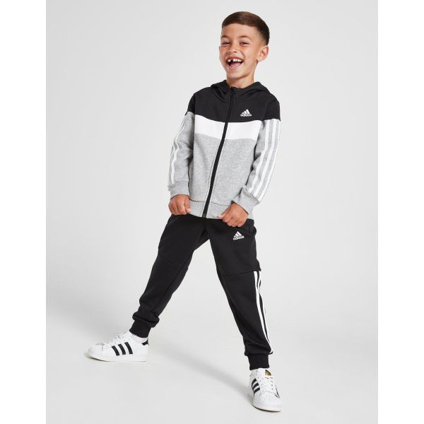 Adidas Colour Block Full Zip Tracksuit Children