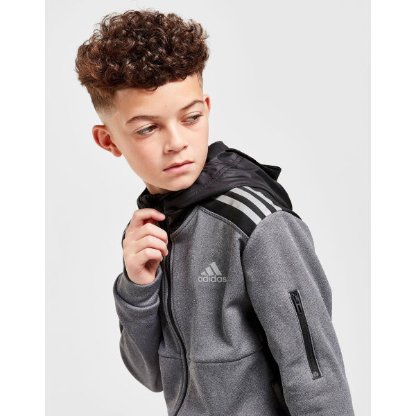 Adidas Full Zip Tech Woven Hoodie Junior