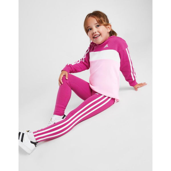 Adidas Girls 3-Stripes Hoodie/Leggings Set Children.