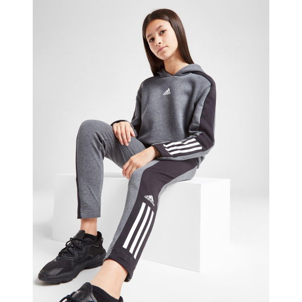 Adidas Girls Badge Of Sport Hoodie/Leggings Set Junior.