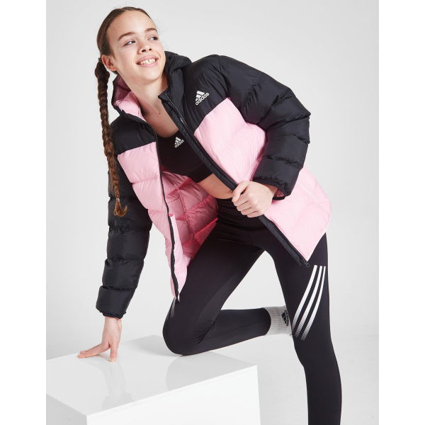 Adidas Girls Padded Colour Block Jacket Junior