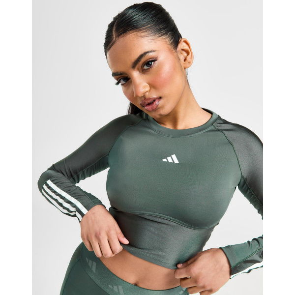 adidas Hyperglam Shine Long Sleeve Crop Top