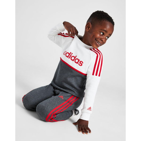 Adidas Linear Crew Tracksuit Children