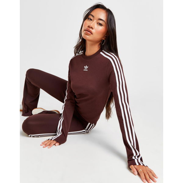 adidas Originals 3-Stripes Long Sleeve Slim T-Shirt