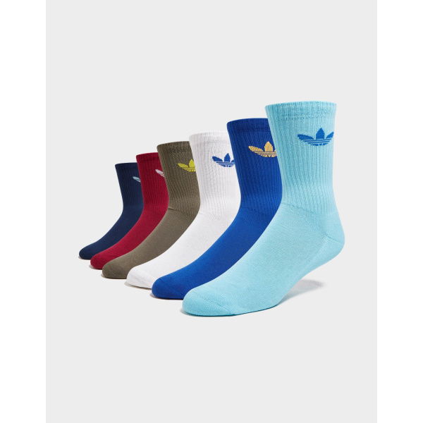 Adidas Originals 6 Pack Trefoil Crew Socks