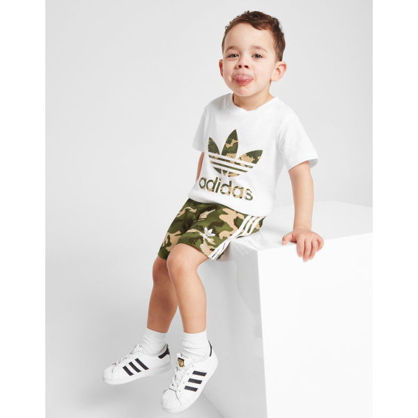 adidas Originals Camo Infill T-Shirt/Shorts Set Infant