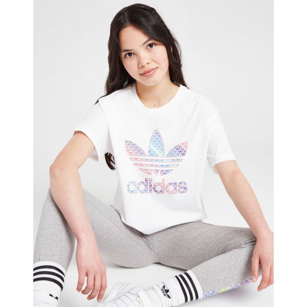 Adidas Originals Girls Monogram Infil Boxy T-Shirt Junior