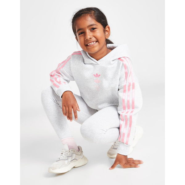 Adidas Originals Girls Repeat Trefoil Overhead Tracksuit Children