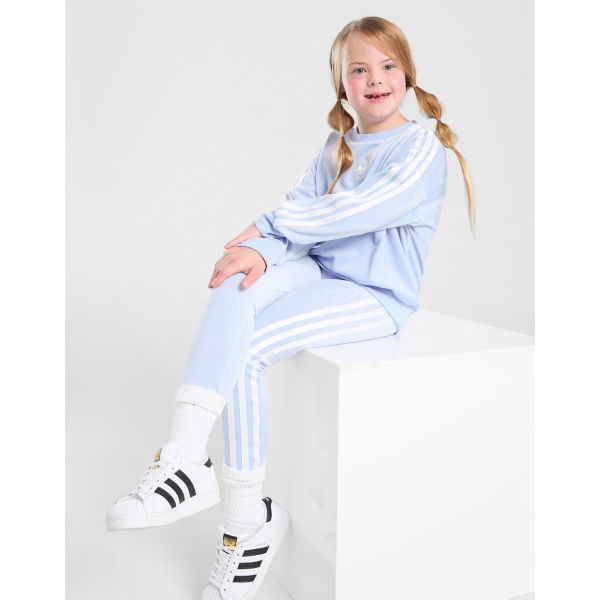 Adidas Originals Girls Velour Crew Tracksuit Children