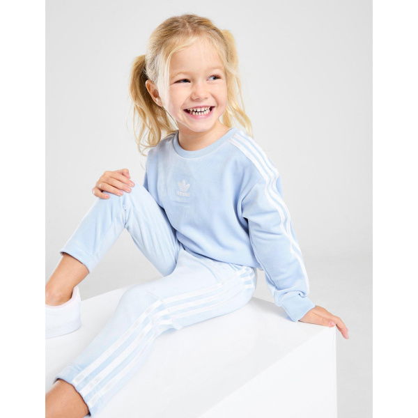 Adidas Originals Girls Velour Crew Tracksuit Infant