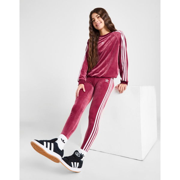 adidas Originals Girls' Velour Leggings Junior