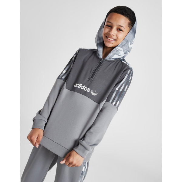Adidas Originals Itasca Camo 1/2 Zip Hoodie Junior.