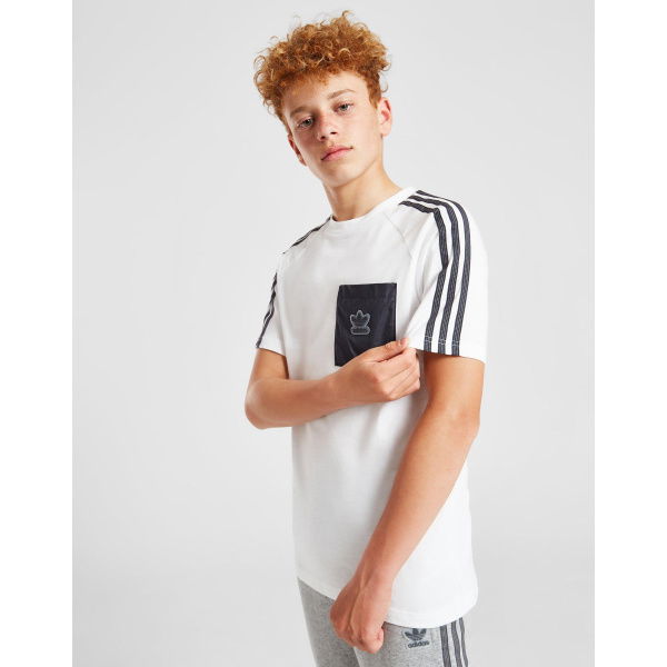Adidas Originals Mix Fabric T-Shirt Juniors