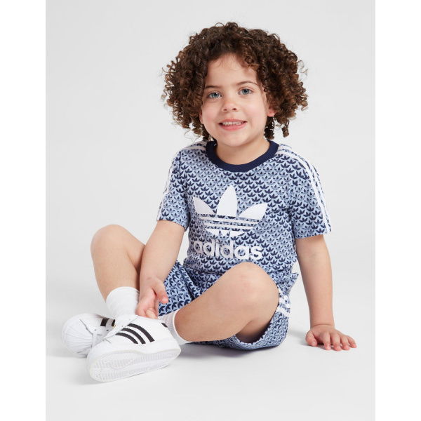adidas Originals Monogram T-Shirt/Shorts Set Infant