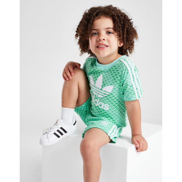 Adidas Originals Monogram T-Shirt/Shorts Set Infant.