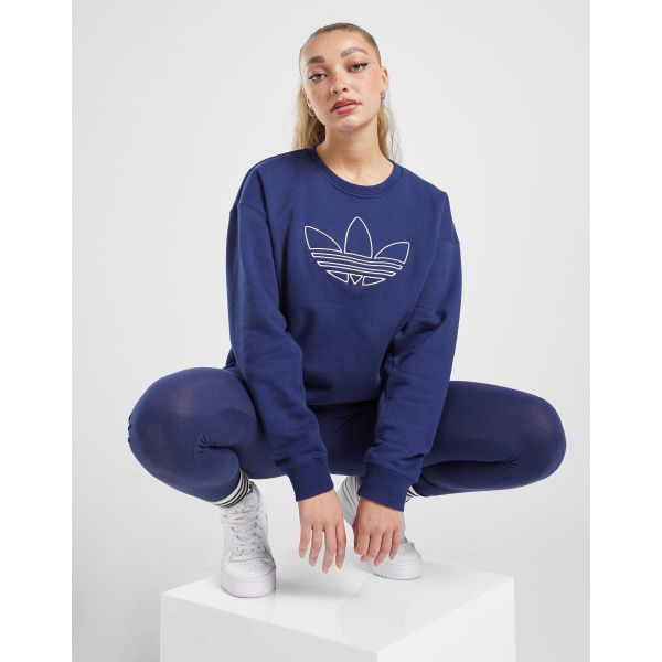 Adidas Originals Outline Trefoil Crew Sweatshirt