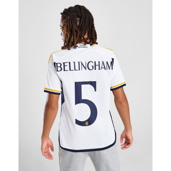 adidas Real Madrid 23/24 Bellingham #5 Home Shirt Junior