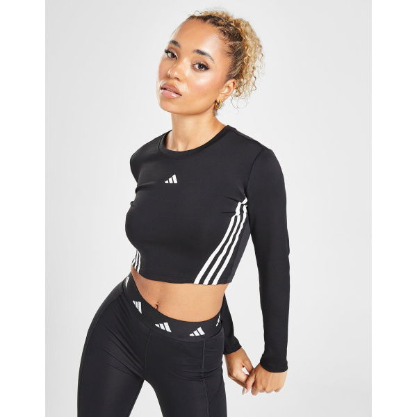 Adidas Training Hyperglam Long Sleeve Crop Top