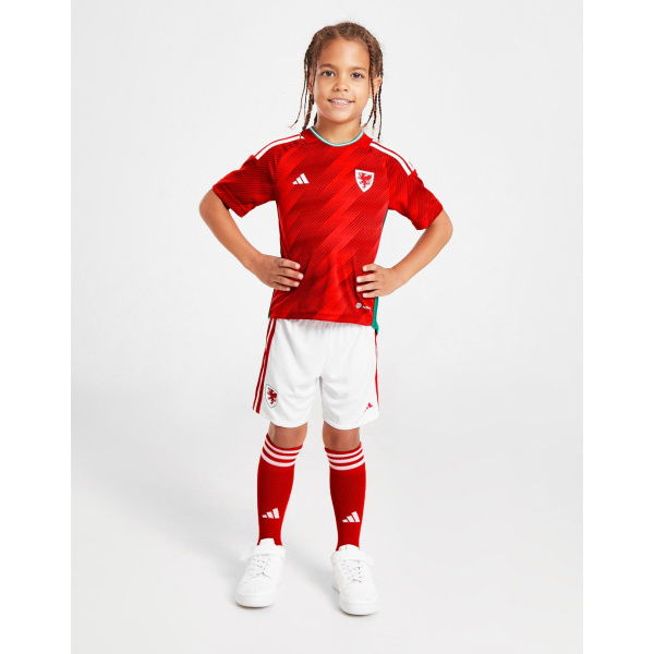 Adidas Wales 2022 Home Kit Children