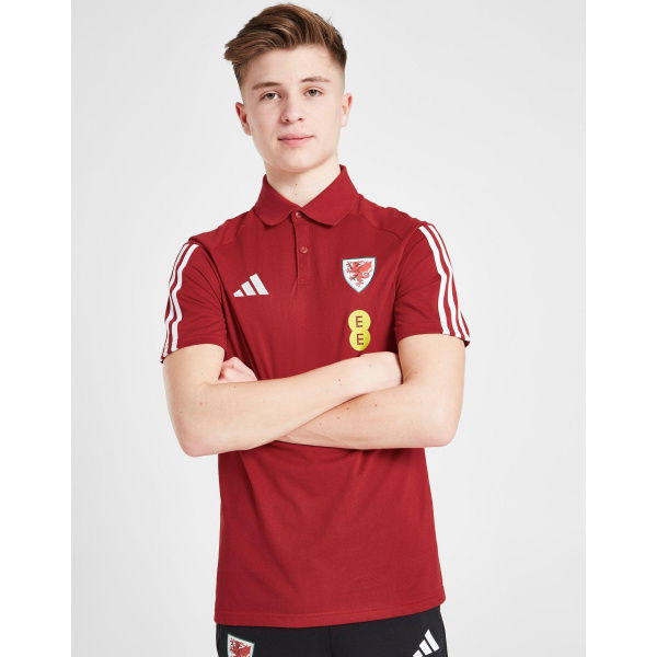 Adidas Wales Tiro 23 Polo Shirt Junior