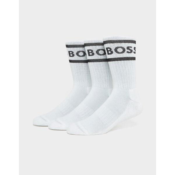 BOSS 3-Pack Rib Stripe Socks