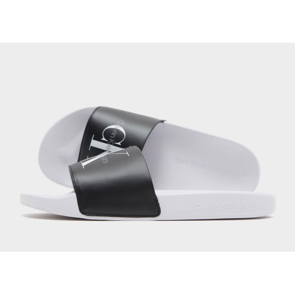 Calvin Klein Jeans Pearlised Logo Sliders Womens