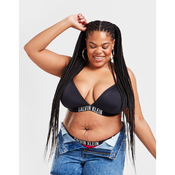 Calvin Klein Swim Plus Size Tape Triangle Bikini Top