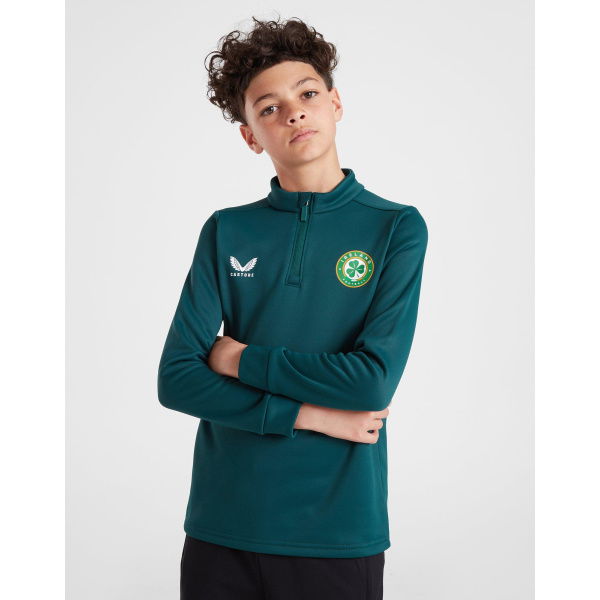 Castore Ireland Training 1/4 Zip Top Junior
