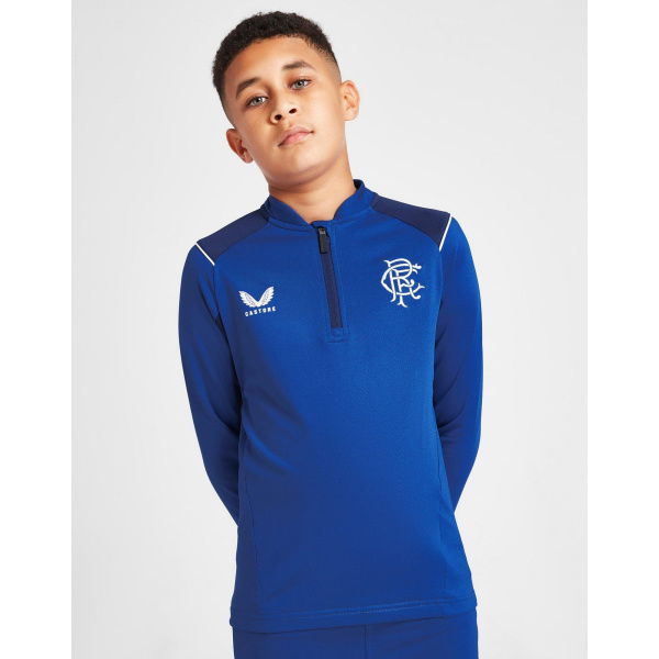 Castore Rangers FC 2022/23 Training 1/4 Zip Top Junior