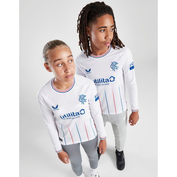 Castore Rangers FC 2023/24 Long Sleeve Away Shirt - Junior.