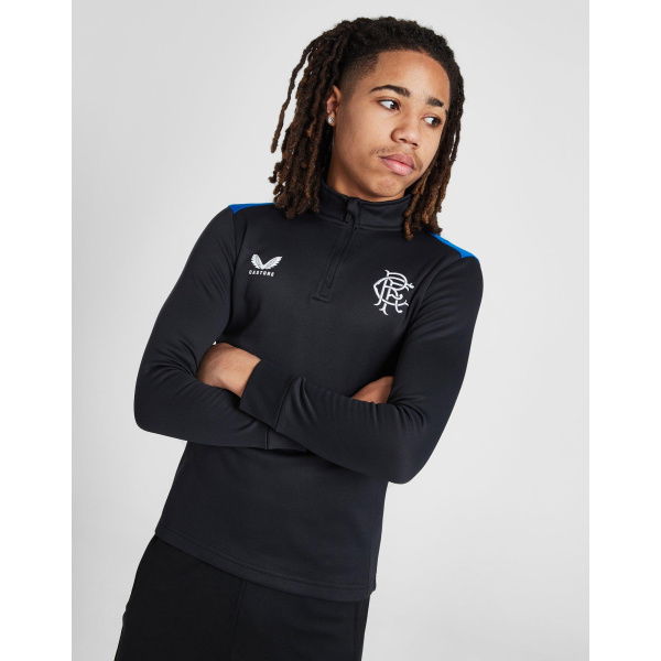 Castore Rangers FC Training 1/4 Zip Top Junior.