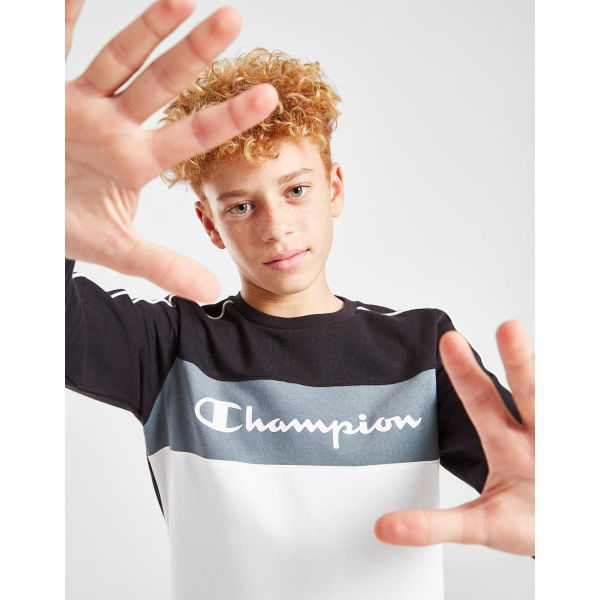 Champion Colour Block Crew Sweatshirt Junior