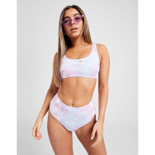 Ellesse Tie Dye High Waist Bikini Bottoms