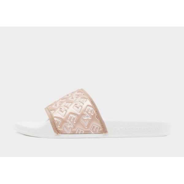 Emporio Armani EA7 All Over Print Slides Womens