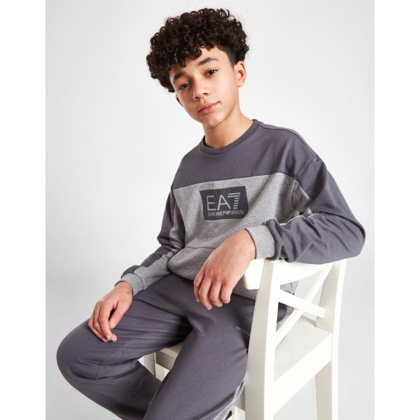 Emporio Armani EA7 Colour Block Crew Sweatshirt Junior