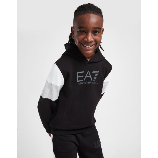 Emporio Armani EA7 Colour Block Overhead Hoodie Junior