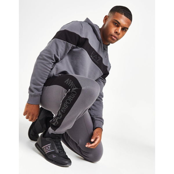 Emporio Armani EA7 Colour Block Overhead Hoodie Tracksuit