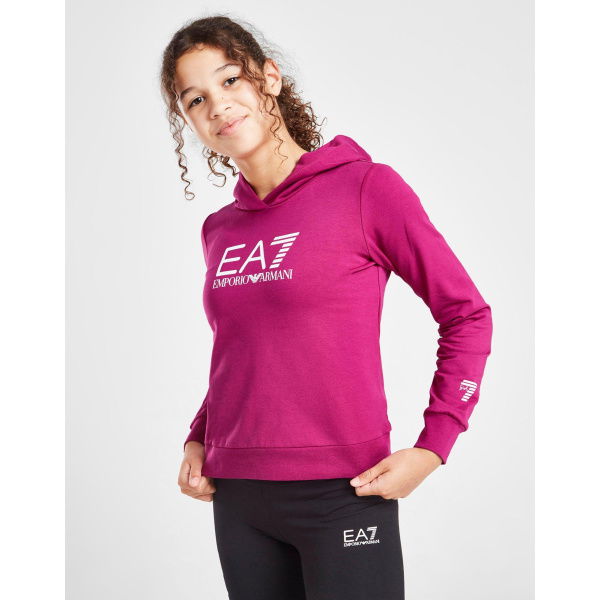 Emporio Armani EA7 Crop Logo Hoodie Juniors