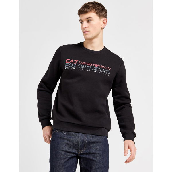 Emporio Armani EA7 Fade Logo Crew Sweatshirt