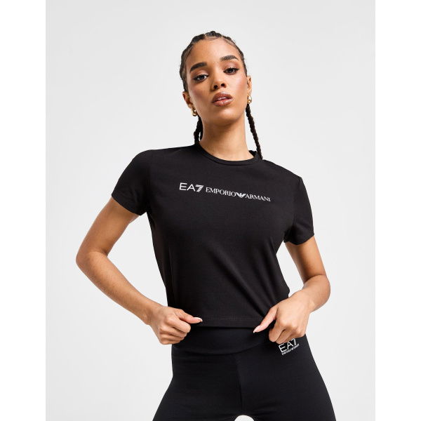 Emporio Armani EA7 Logo Slim Crop T-Shirt