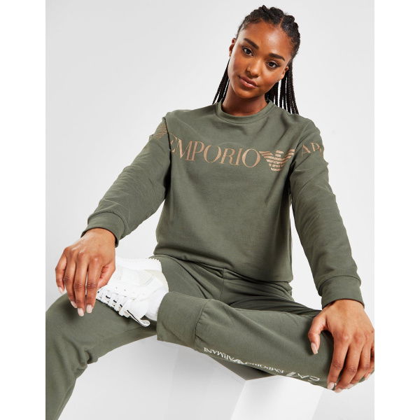 Emporio Armani EA7 Oversized Logo Crew Sweatshirt