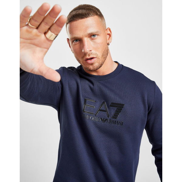 Emporio Armani EA7 Silicone Large Logo Crew Sweatshirt