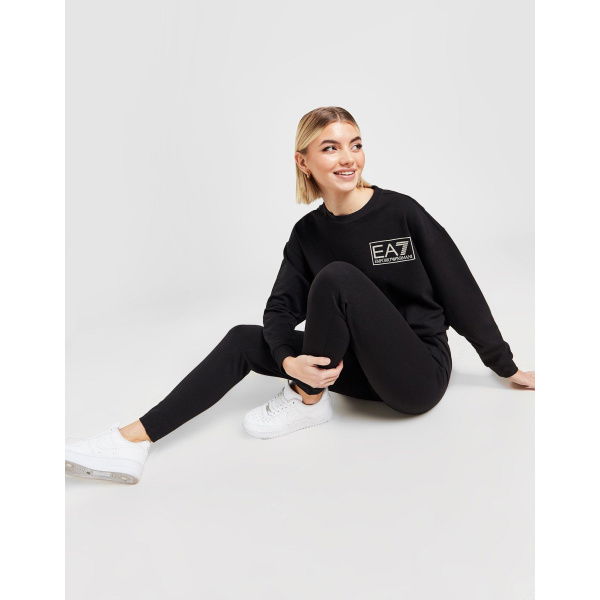 Emporio Armani EA7 Sparkle Box Logo Sweatshirt/Leggings Set