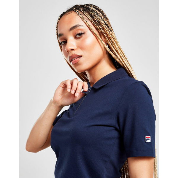 Fila Logo Zip Polo Shirt